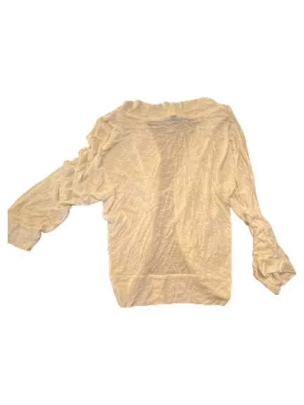 Blind Date Damen Strickjacke Cardigan Weiß Gr. 38, M Viskose Casual 3