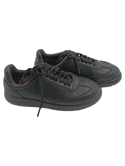 Camper Sneaker Low Damen Leder Schwarz Gr. 37 Schnürschuh Minimalistisch