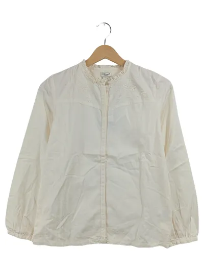 Cyrillus Paris Mädchen Bluse Stickerei Weiß Gr. 158