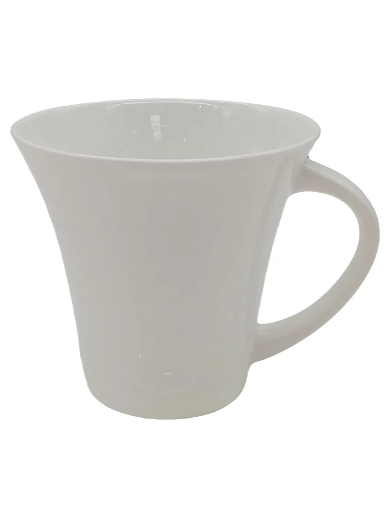 Crofton Kaffeetasse mit Untertasse Classic Bone China Porzellan Weiß 250ml 1