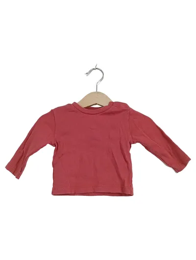 ALANA Langarmshirt Kinder Gr. 62 Rosa Basic Rippstrick