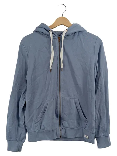 bonprix collection Damen Sweatjacke Blau Gr. 36, 38 Kapuze Casual