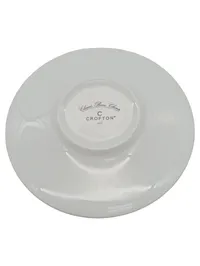Crofton Kaffeetasse mit Untertasse Classic Bone China Porzellan Weiß 2