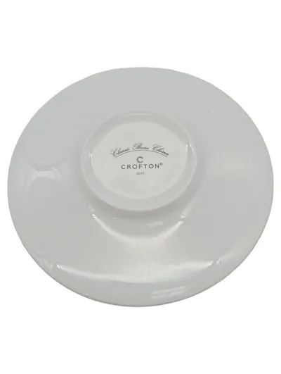 Crofton Kaffeetasse mit Untertasse Classic Bone China Porzellan Weiß