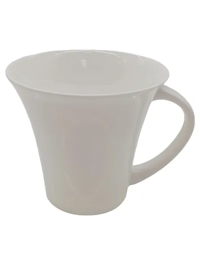 Crofton Classic Bone China Kaffeetasse mit Untertasse Weiß Porzellan 250ml