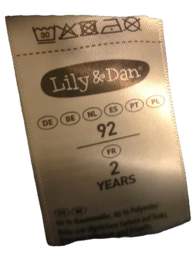 Lily & Dan Kinder Jogginghose Gr. 92 Blau Sportlich Baumwolle