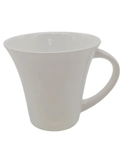 Crofton Kaffeetasse mit Untertasse Classic Bone China Porzellan Weiß