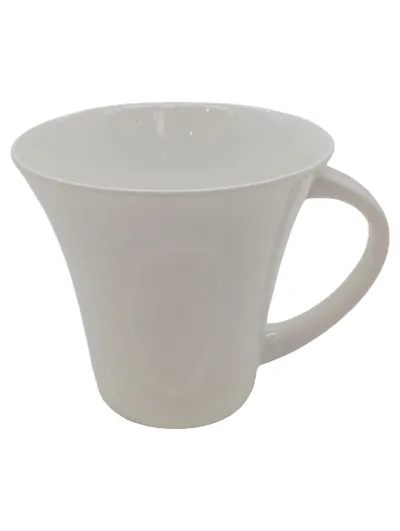 Crofton Kaffeetasse mit Untertasse Classic Bone China Porzellan Weiß