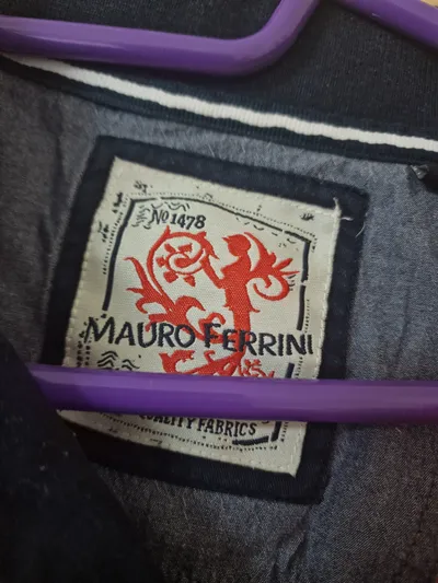Mauro Ferrini Poloshirt Herren L Ocean Cup Maritim Orange Blau