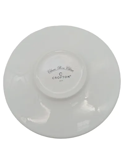 Crofton Kaffeetasse mit Untertasse Classic Bone China Porzellan Weiß 250ml