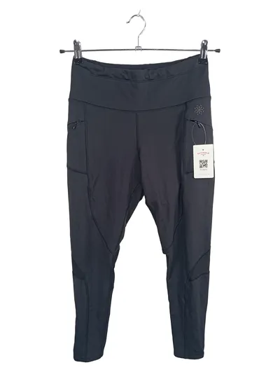AURIQUE Damen Sport Leggings Sporthose Schwarz Größe L Seitentaschen