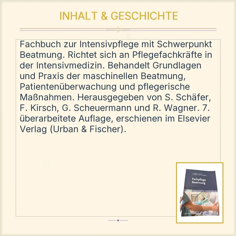 Fachpflege Beatmung Schäfer Kirsch Scheuermann Wagner 7. Auflage Elsevier 3