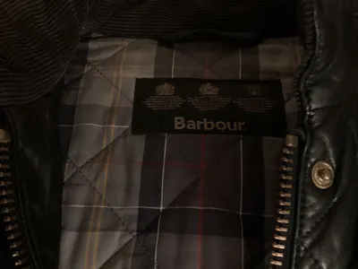 Barbour Steppjacke Damen Gr. 38 Leder Schwarz Klassisch Quilted