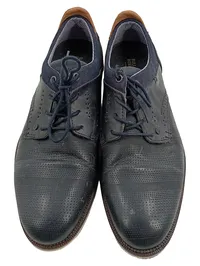 Bullboxer Herren Schnürschuhe Halbschuhe Blau Leder Gr. 44 Casual 2