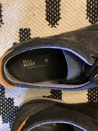 Bullboxer Herren Schnürschuhe Halbschuhe Blau Leder Gr. 44 Casual 4