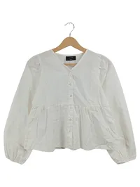 beatwear Mädchen Bluse Langarm Weiß Gr. 152 Peplum Knopfleiste 1