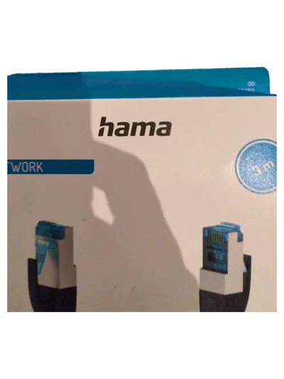 Hama CAT 6a Netzwerk Kabel 3m S/FTP 10 Gbps Gigabit Ethernet LAN Grau