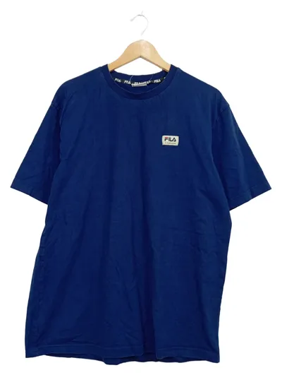 FILA T-Shirt Herren Blau Gr. XL Kurzarm Sport Logo