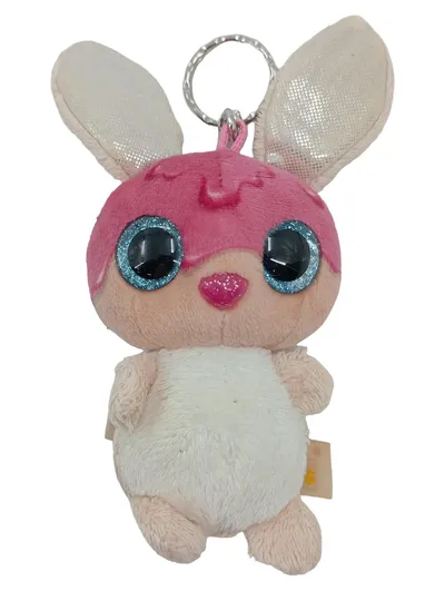 NICI Plüsch Schlüsselanhänger Hase Rosa Glitzeraugen NICIdoos 13cm