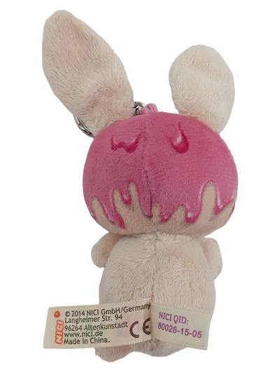 NICI Plüsch Schlüsselanhänger Hase Rosa Glitzeraugen NICIdoos 13cm