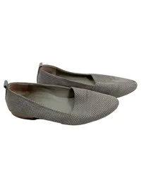Paul Green Damen Ballerinas Gr. 39 Grau Leder perforiert Slip-On 2