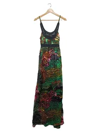 Desigual Damen Maxikleid Cirque du Soleil Gr. 36/S Boho Tropical 1