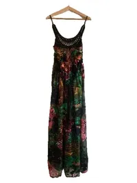 Desigual Damen Maxikleid Cirque du Soleil Gr. 36/S Boho Tropical 3