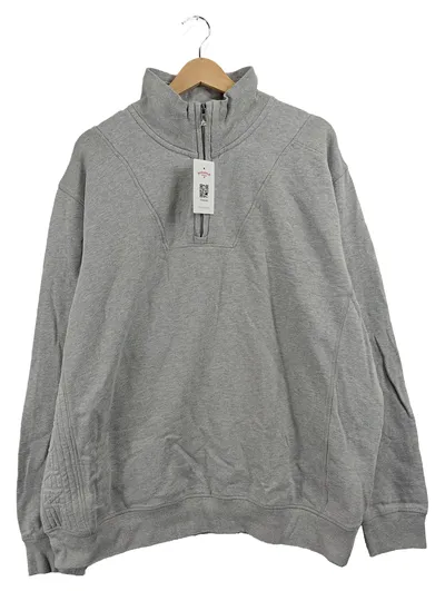 Pioneer Authentic Jeans Herren Pullover Troyer Grau 3XL Half-Zip Sweatshirt