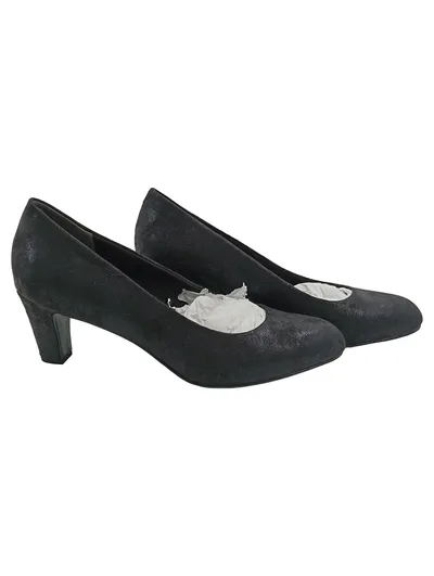 Tamaris Damen Pumps Gr. 41 Schwarz Touch It Klassisch Wildleder-Optik NEU