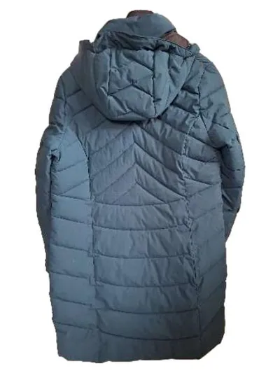 Deerberg Steppmantel Damen Gr. 40 Petrol Outdoor Wintermantel Kapuze