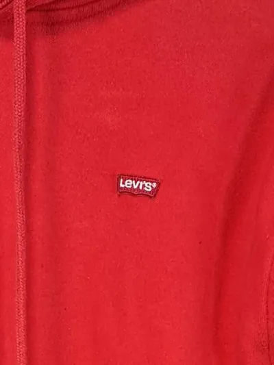 Levi's Kapuzenpullover Herren XXS Rot Logo-Tape Hoodie Streetwear