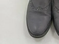BOXX Chelsea Boots Brogue Stiefelette Damen Gr. 40 Grau Leder 4