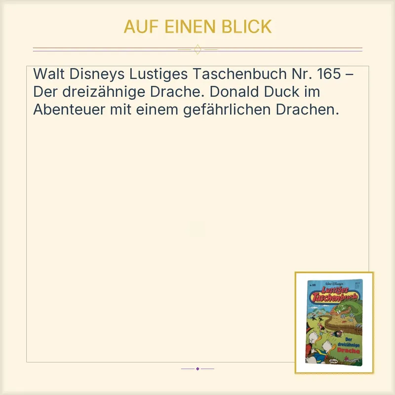 Walt Disneys Lustiges Taschenbuch Nr. 165 Der dreizähnige Drache LTB Comic 2