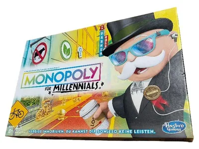 Monopoly für Millennials Hasbro Gaming Brettspiel Partyspiel Gesellschaftsspiel