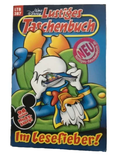 Lustiges Taschenbuch LTB 387 Im Lesefieber Walt Disney Comic