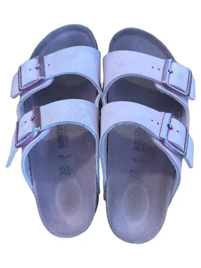 Birkenstock Arizona Sandalen Mädchen Gr. 33 Rosa Schnallen