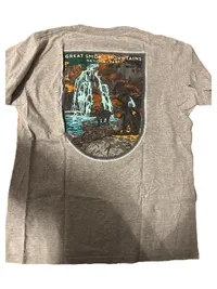 Columbia Herren T-Shirt Gr. L Grau Great Smoky Mountains Outdoor 6