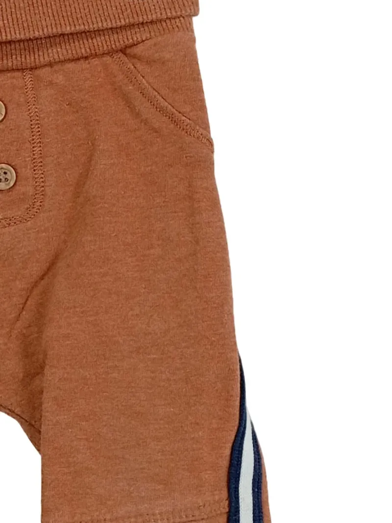 Feetje Jogginghose Baby Gr. 68 Orange Streifen Bio-Baumwolle 4