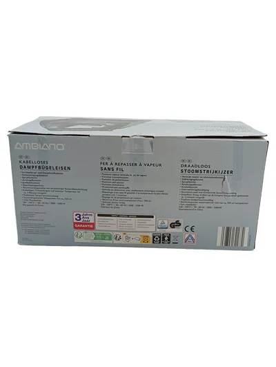 Ambiano Kabelloses Dampfbügeleisen GT-SF-SIC-06 2400W Schwarz