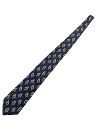 Atwardson Herren Krawatte Seide Blau Rautenmuster Klassisch Business 140cm 1
