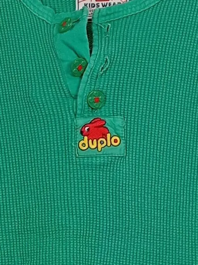 LEGO Duplo Kinder Shirt Kurzarm Gr. 104/110 Grün Waffle Henley