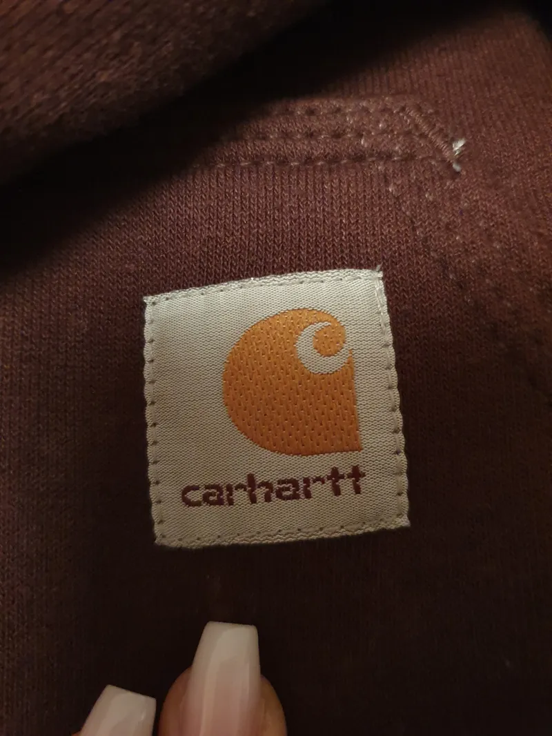 Carhartt Hoodie Kapuzenpullover Damen Gr. XS Bordeaux Rot Streetwear 4