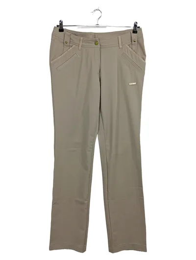 Sportalm Kitzbühel Damen Stoffhose Gr. 42 Beige Sportlich Stretch