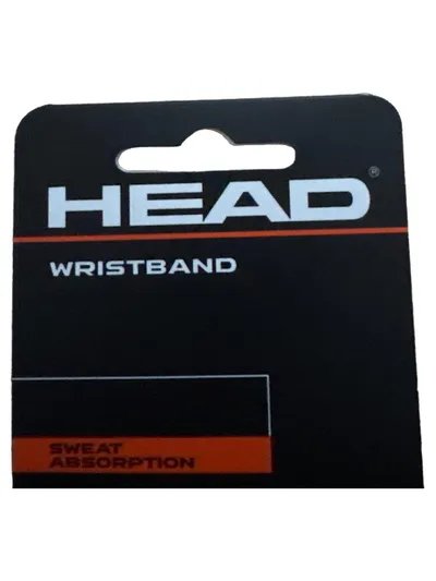 HEAD Schweißband Wristband Schwarz Einheitsgröße Sweat Absorption Tennis