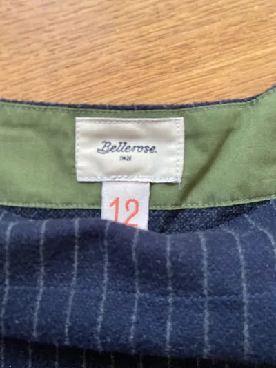 Bellerose Damen Bluse Shirt Gr. 38 M Nadelstreifen Navy Blau
