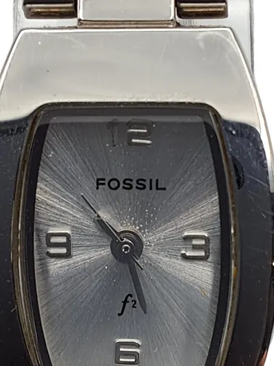 Fossil f2 Damenuhr Armbanduhr Edelstahl Silber Elegant 17 cm