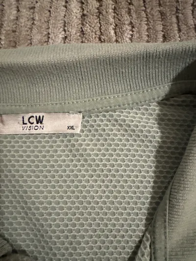 LCW Vision Herren Poloshirt XXL Grün Kurzarm Piqué Casual