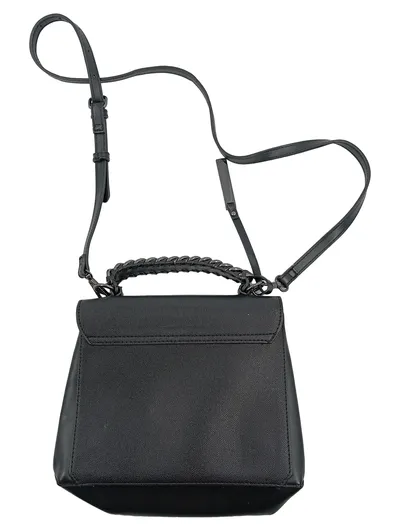 ALDO Damen Henkeltasche Schwarz Crossbody Schultertasche Silber Hardware