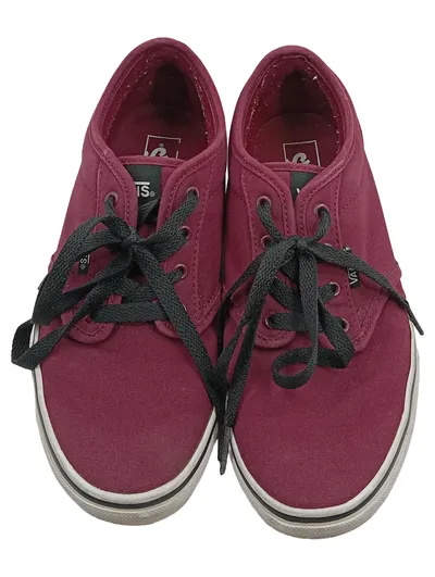 Vans Atwood Damen Sneaker Low Gr. 37 Bordeaux Rot Canvas Schnürschuhe