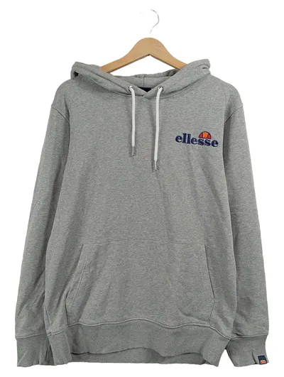 ellesse Kapuzenpullover Herren Grau Hoodie Sweatshirt Gr. M